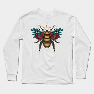 Geomtrical wasp flowers Long Sleeve T-Shirt